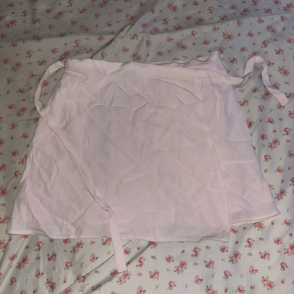 Aritzia Sunday Best Light Pink Wrap Skirt